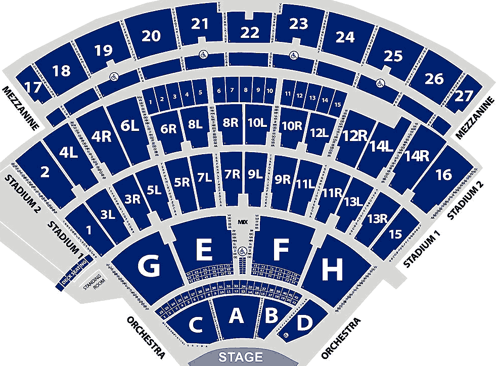 Jones Beach Theater Seating Chart